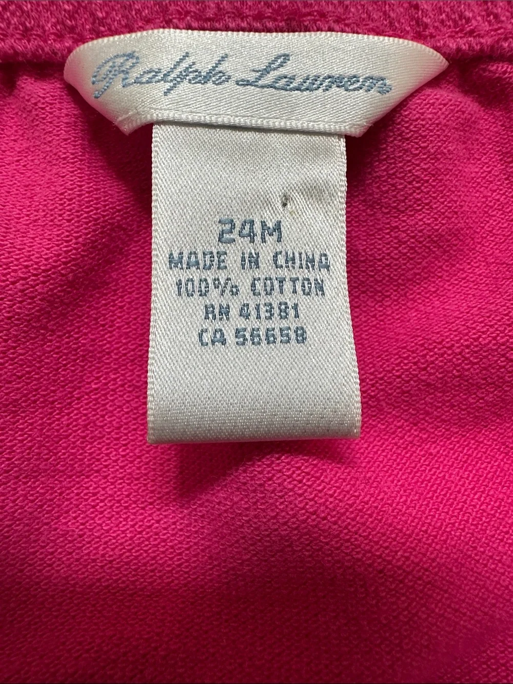 Ralph Lauren Pink Bloomers Girls 24M